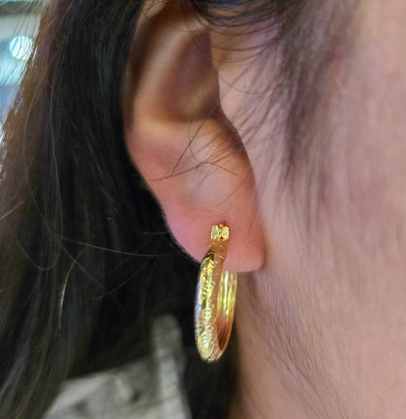 AROS CANDONGA EN ORO LAMINADO 18K - 2