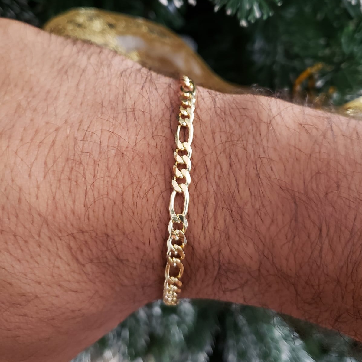 PULSERA TEJIDO GRUESO EN ORO LAMINADO 18K - 2