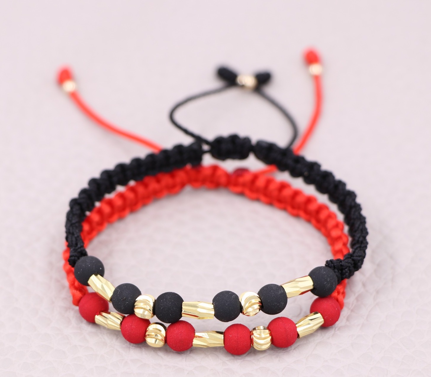 PAREJAS MACRAME  BALIN CANUTILLO ORO LAMINADO 18K - 1