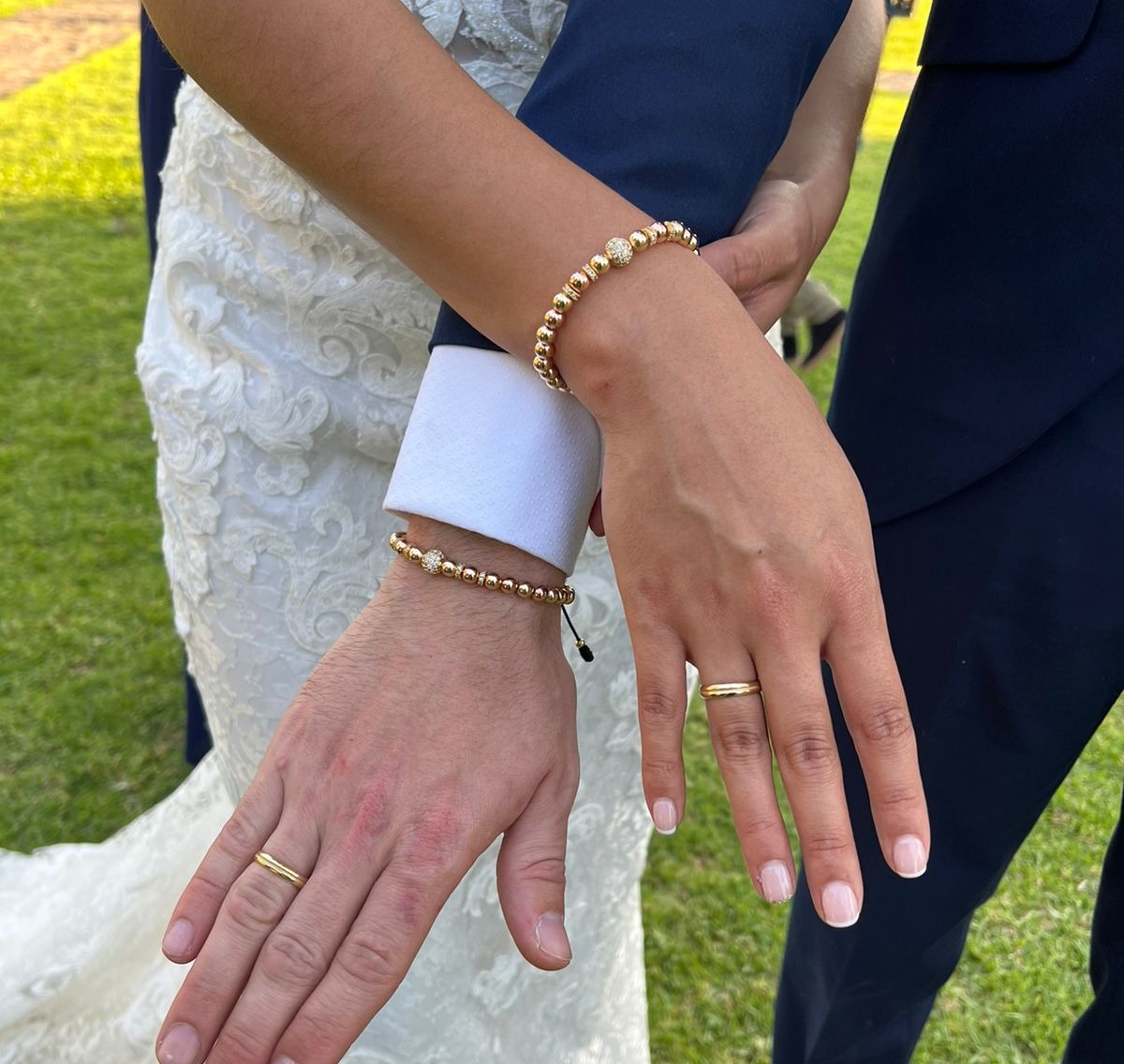 BRAZALETES PARA BODA ESPOSOS EN ORO LAMINADO 18K - 2