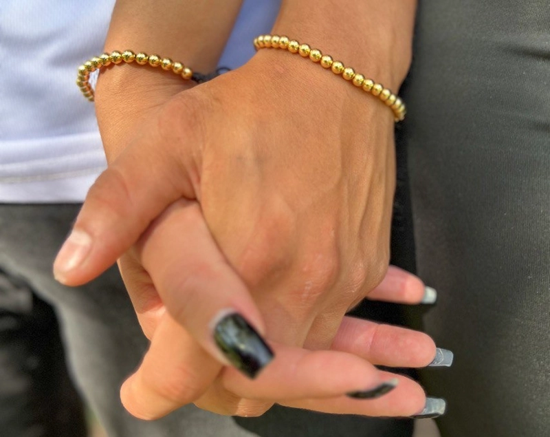 BRAZALETES CLASICOS PAREJAS ORO LAMINADO 18K - 2