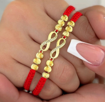 AMOR INFINITO PAREJAS ORO LAMINADO 18K - 1