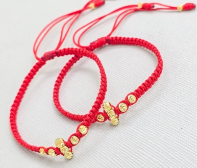 BRAZALETE CRUZ DEL AMOR EN ORO LAMINADO 18K - 1