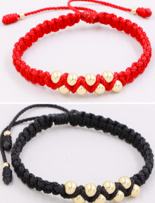 BRAZALETE DOS COLORES, UN AMOR ORO LAMINADO 18K - 1