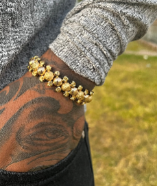 BRAZALETES AMOR ETERNO ORO LAMINADO 18K - 2