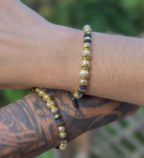 PULSERAS DE AMOR COMPARTIDO ORO LAMINADO 18K - 1