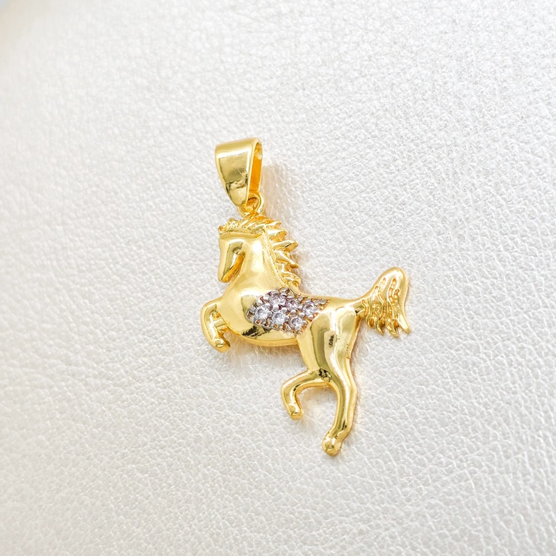 COLGANTE CABALLO FERRA ORO LAMIANDO 18K - 1