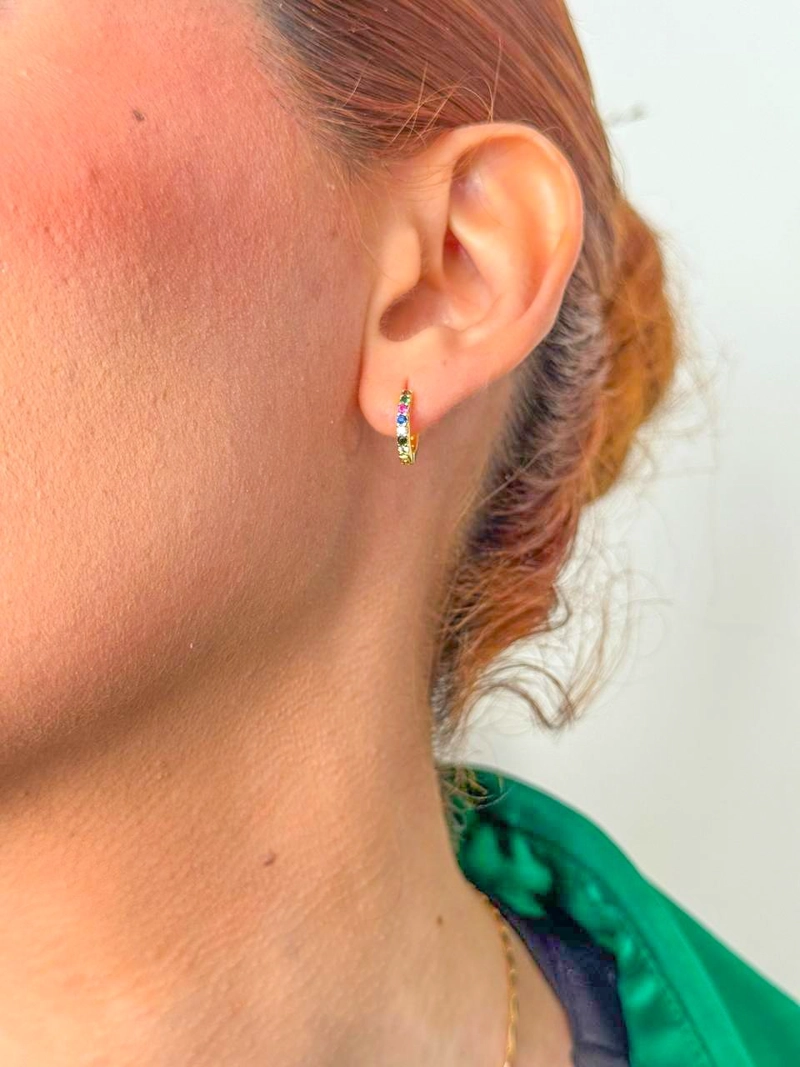AROS CANDONGA SWEETNESS COLORS ORO LAMINADO 18K - 4