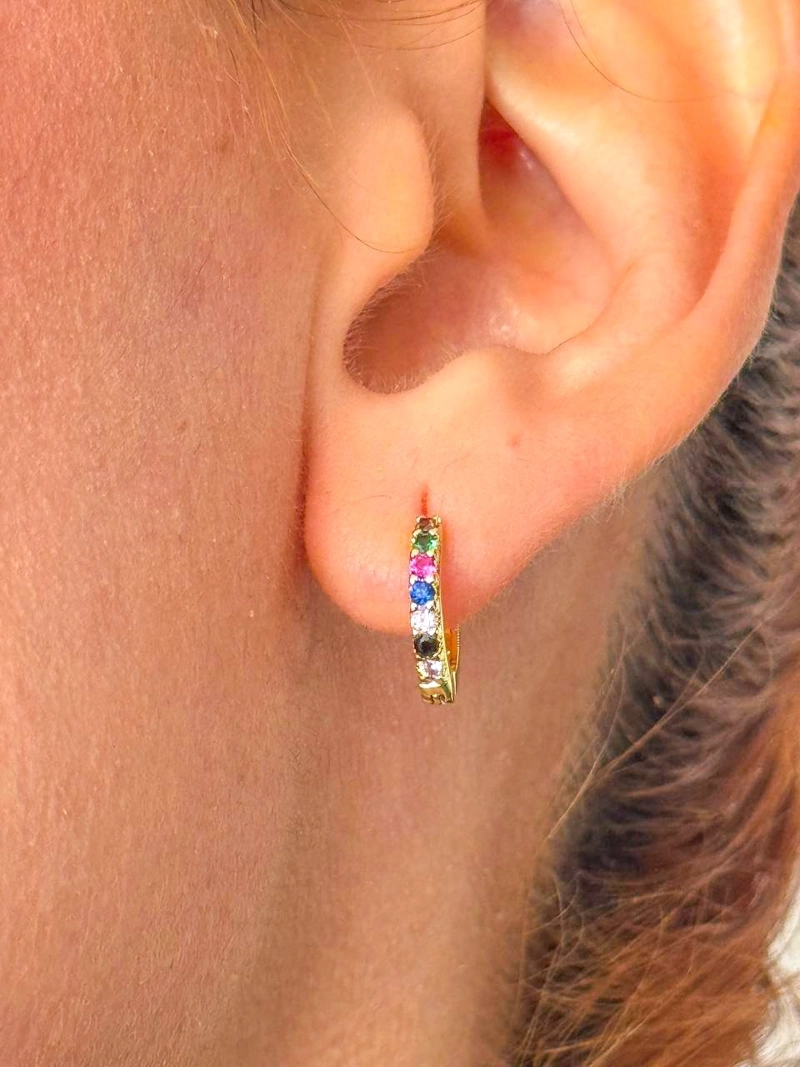 AROS CANDONGA SWEETNESS COLORS ORO LAMINADO 18K - 5