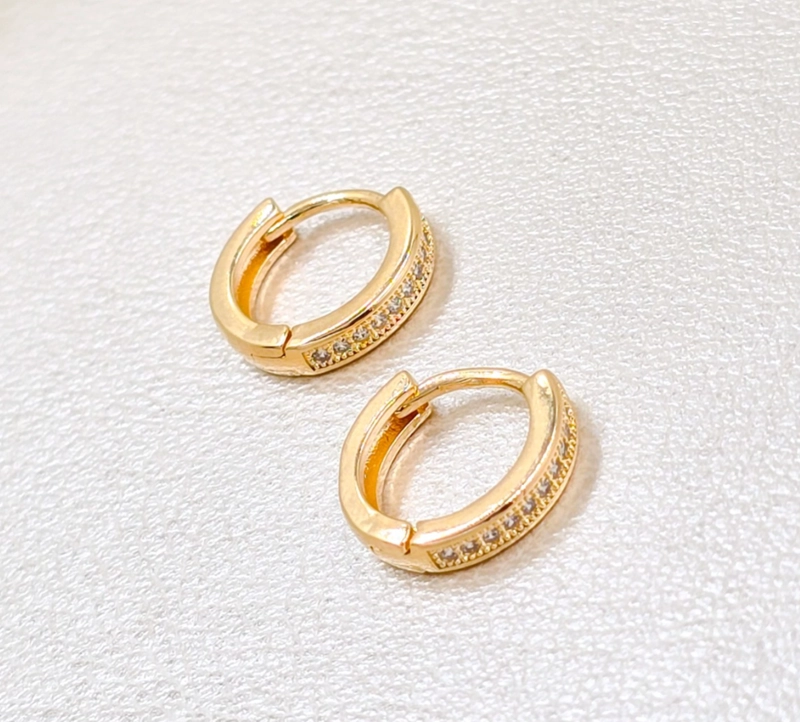AROS CANDONGA ED ESP 1.2CM ORO LAMINADO 18K - 1