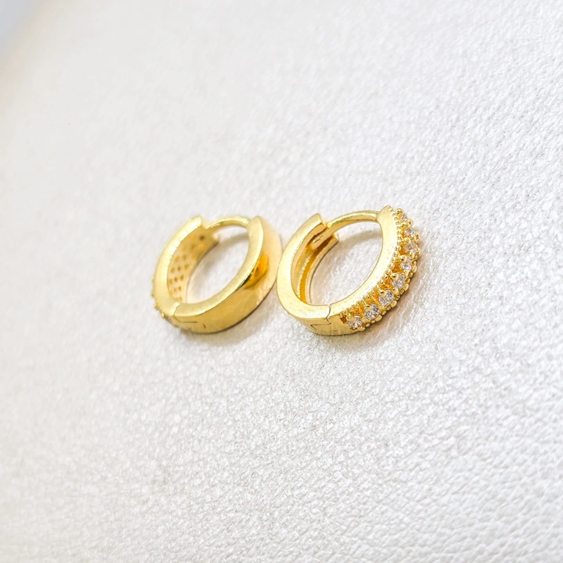 AROS CANDONGA OVAL ORO LAMINADO 18K - 1