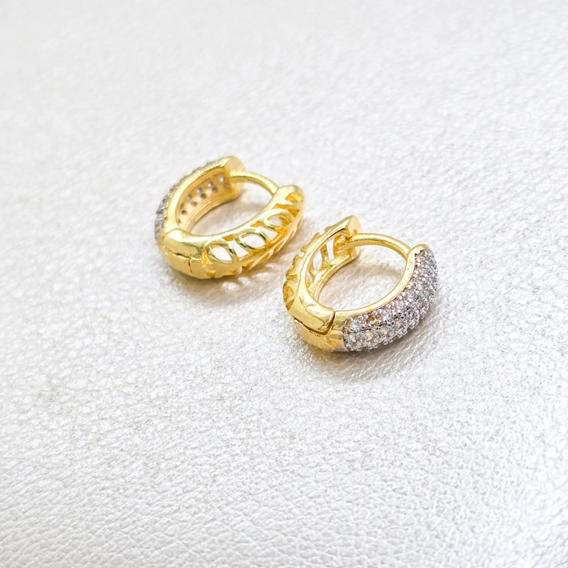 AROS CANDONGA ELEGANT 1.3CM ORO LAMINADO 18K - 1