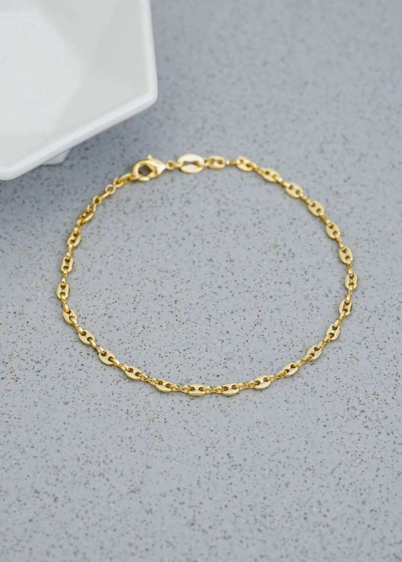 PULSERA DELGADA ORO LAMINADO 18K - 1