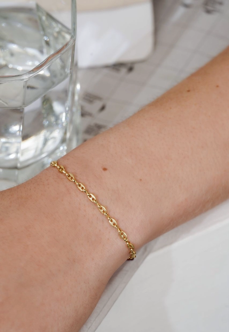PULSERA DELGADA ORO LAMINADO 18K - 2