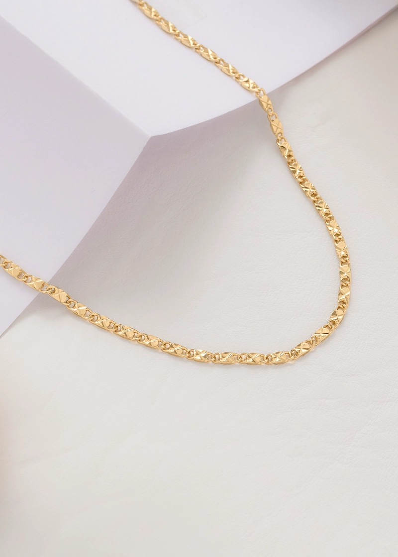 CADENA DESTELLOS ORO LAMINADO 18K - 1