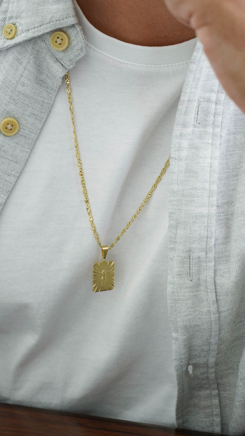 CADENA DESTELLOS ORO LAMINADO 18K - 2