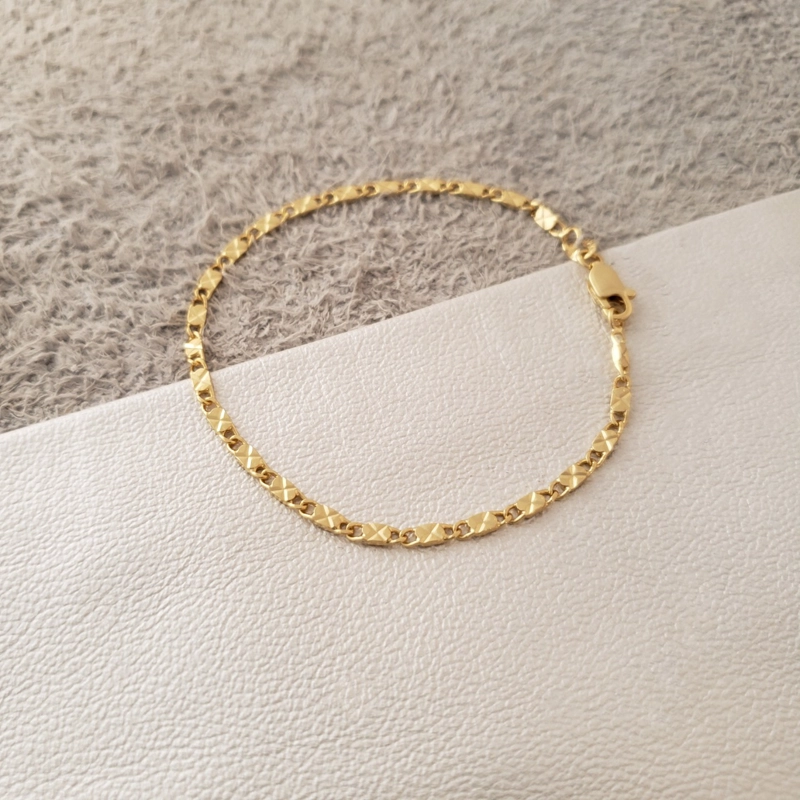 PULSERA DESTELLOS ORO LAMINADO 18K - 1