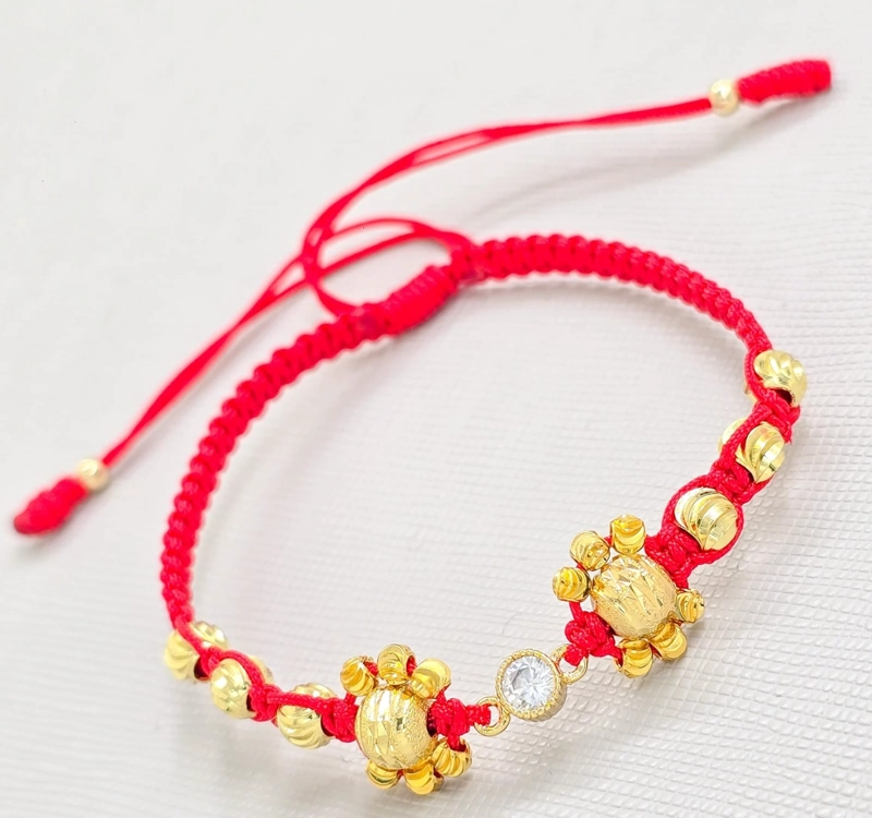 BRAZALETE AJUSTABLE PROTECCION ORO LAMINADO 18K - 1