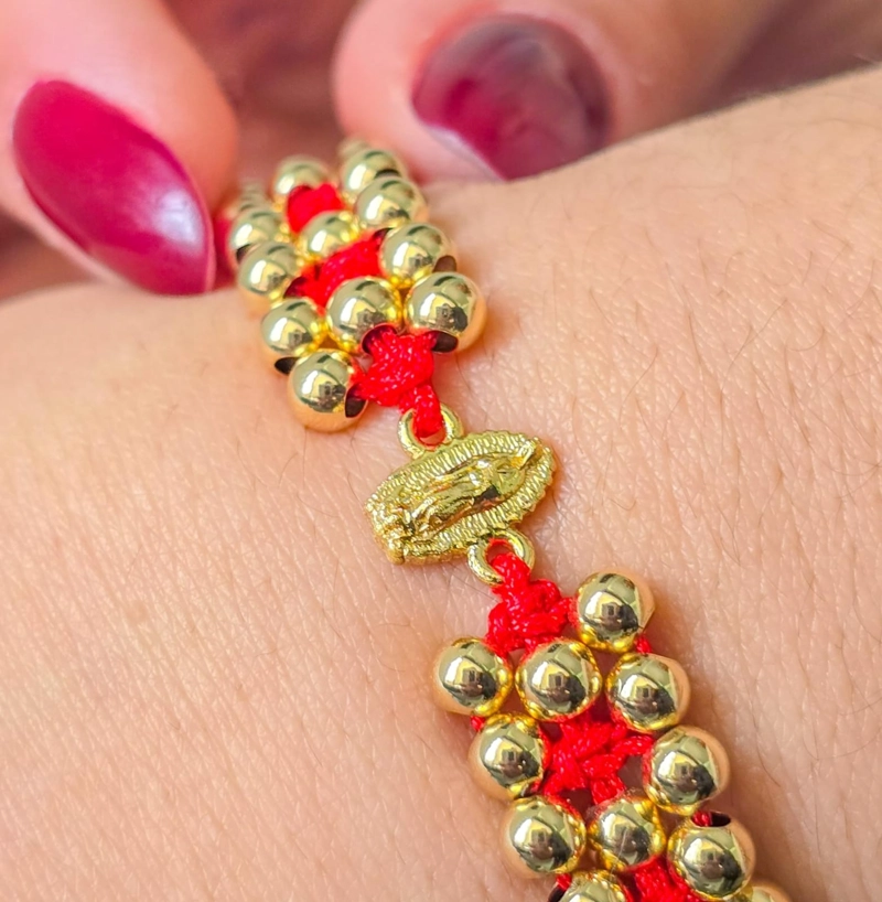BRAZALETE AJUSTABLE VIRGEN ORO LAMINADO 18K - 2