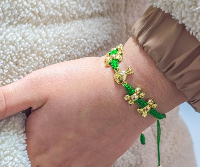 BRAZALETE DINERO INFINITO ORO LAMINADO 18K - 1