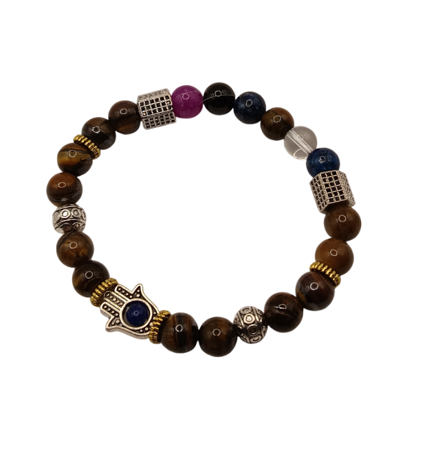 PULSERA MANO HAMSA PLATA - 2