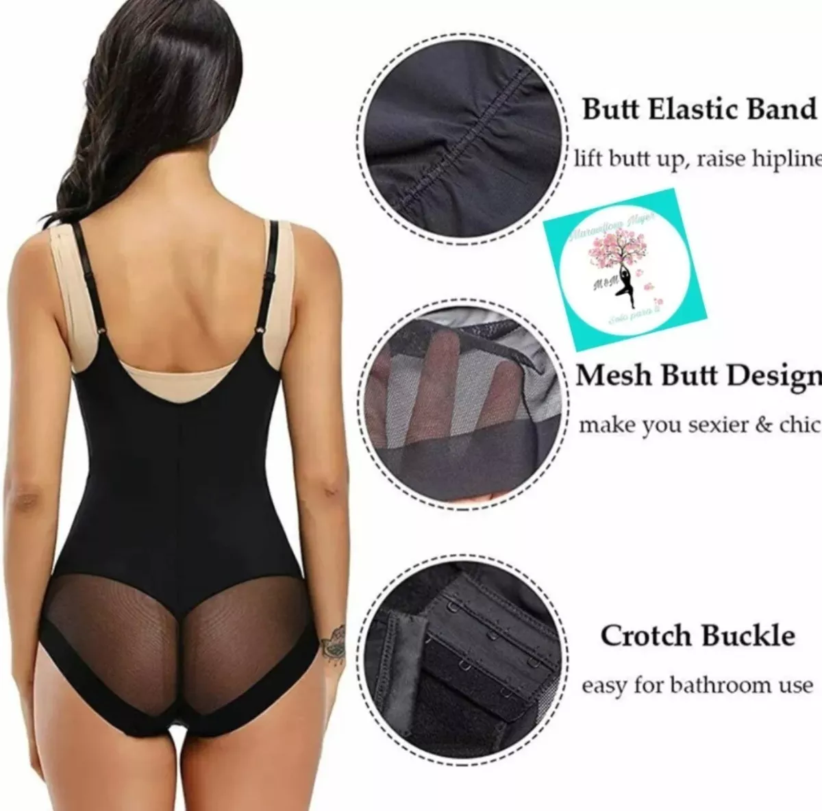 BODY MUJER AJUSTABLE MODELADOR SILUETA PERFECTA Y PUSH UP 795 - 4