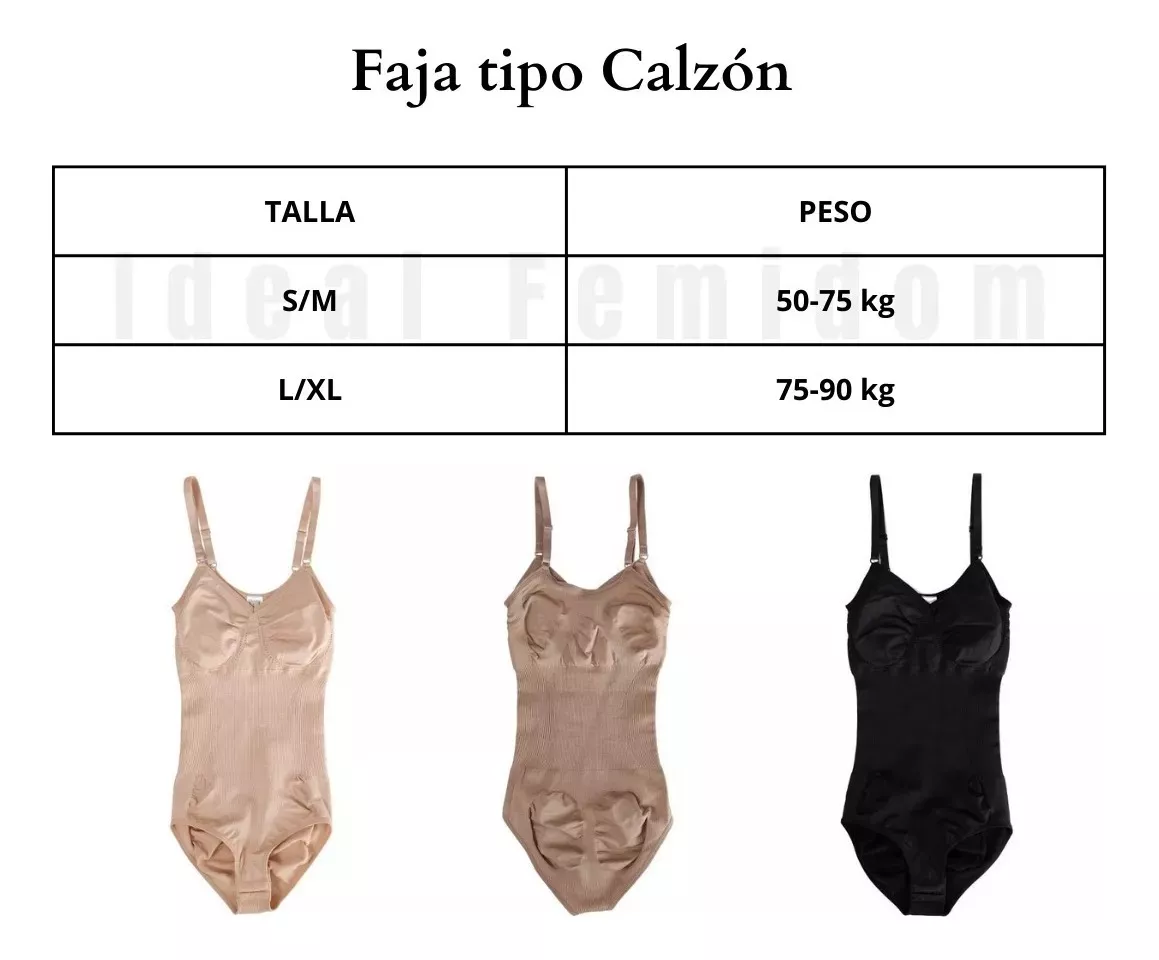 BODY MUJER AJUSTABLE MODELADOR COMPRESIÓN CALCE COMODO 826 - 5