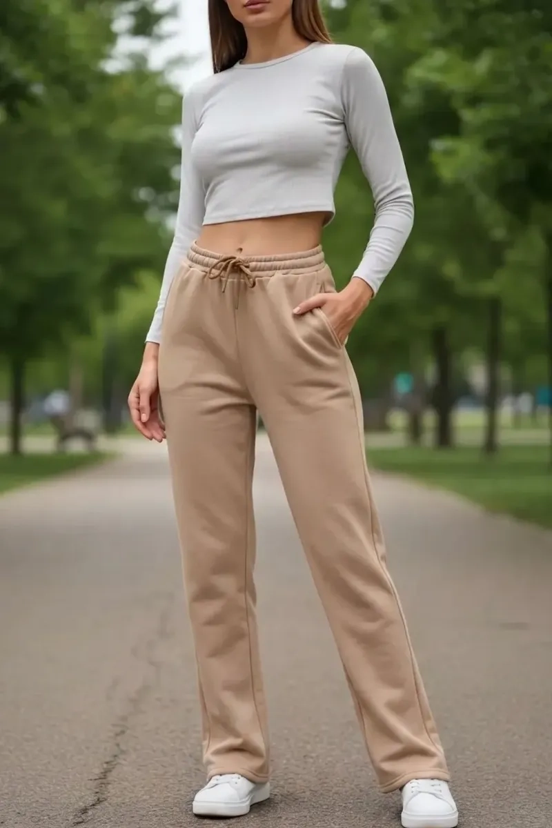 PANTALON JOGGER BUZO MUJER ALGODON FORRO POLAR 138 - 2