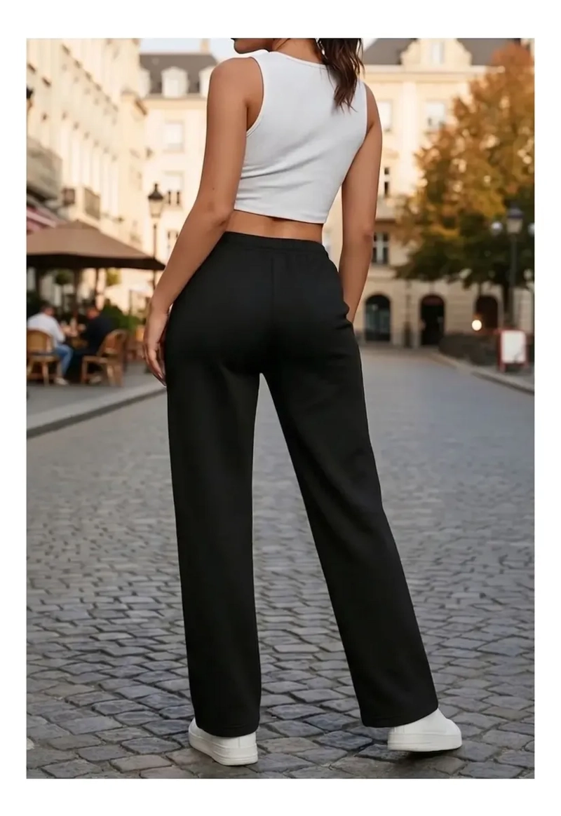 PANTALON JOGGER BUZO MUJER ALGODON FORRO POLAR 138 - 2