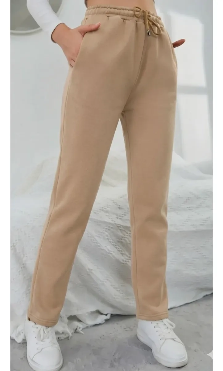 PANTALON JOGGER BUZO MUJER ALGODON FORRO POLAR 138 - 4