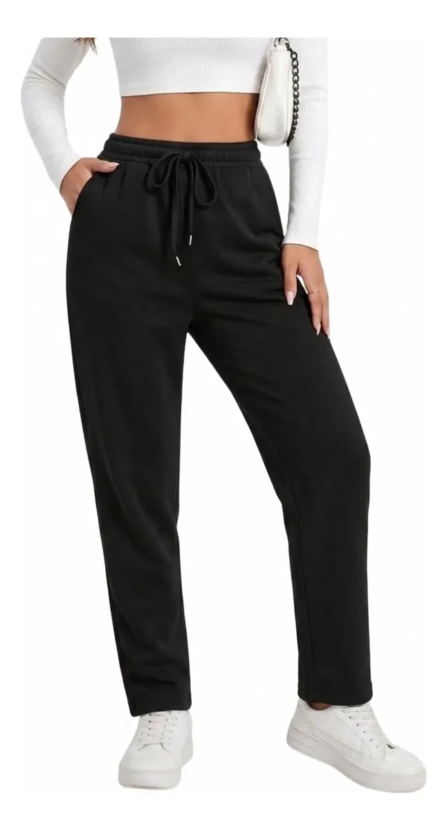 PANTALON JOGGER BUZO MUJER ALGODON FORRO POLAR 138 - 4