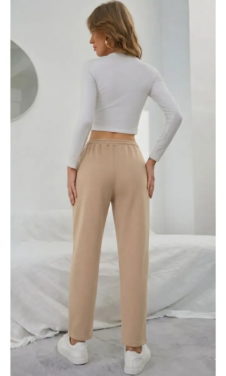 PANTALON JOGGER BUZO MUJER ALGODON FORRO POLAR 138 - 5