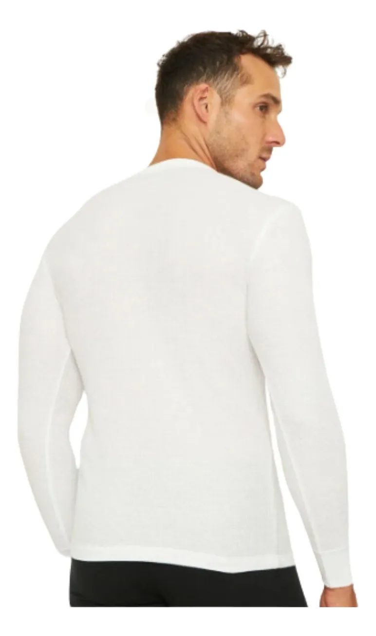 CAMISETA MANGA LARGA ALGODÓN, NEGRA, GRIS, BLANCO. ADULTO .11 - 2