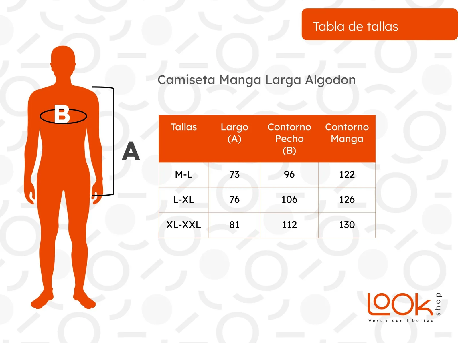 CAMISETA MANGA LARGA ALGODÓN, NEGRA, GRIS, BLANCO. ADULTO .11 - 4