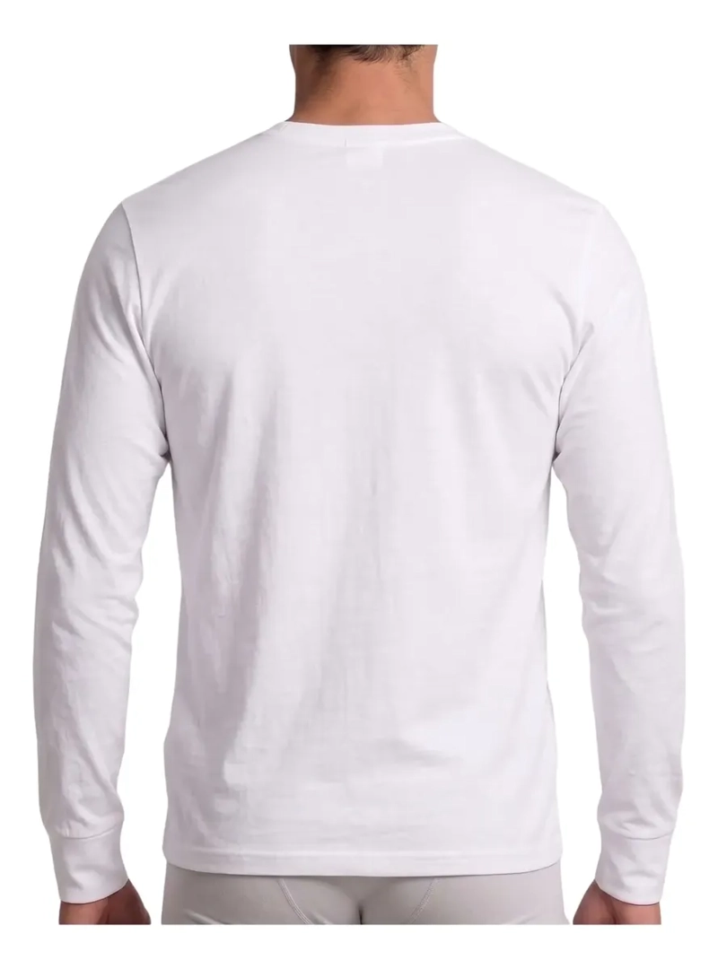 CAMISETA MANGA LARGA ALGODON, NEGRA, GRIS, BLANCO. ADULTO .11 - 5