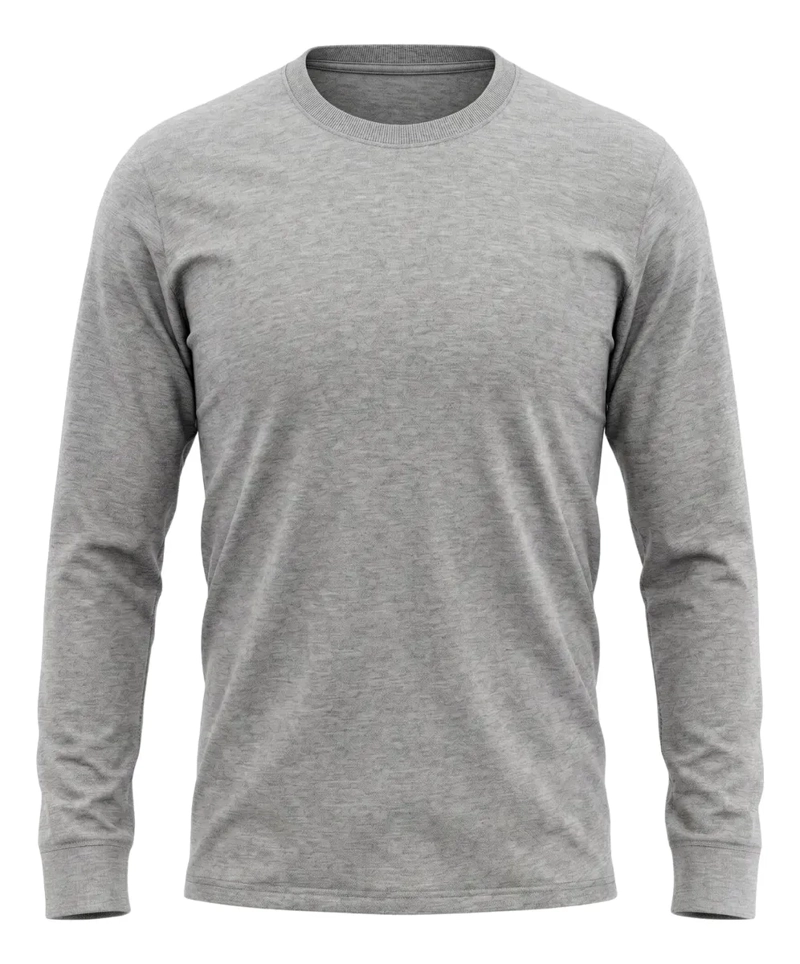 CAMISETA MANGA LARGA ALGODON, NEGRA, GRIS, BLANCO. ADULTO .11 - 6