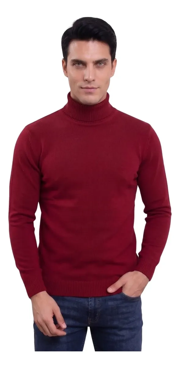 SWEATER TEJIDO HOMBRE CUELLO SUBIDO BEATLE 096 - 1