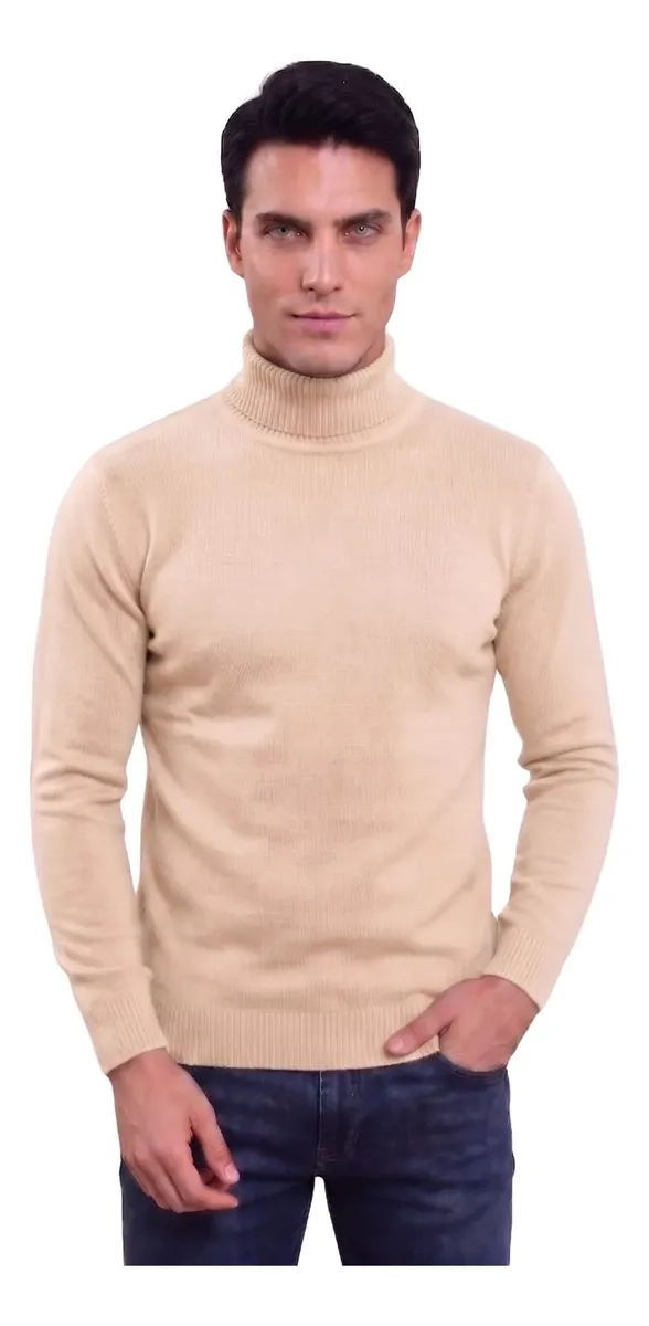 SWEATER TEJIDO HOMBRE CUELLO SUBIDO BEATLE 096 - 1