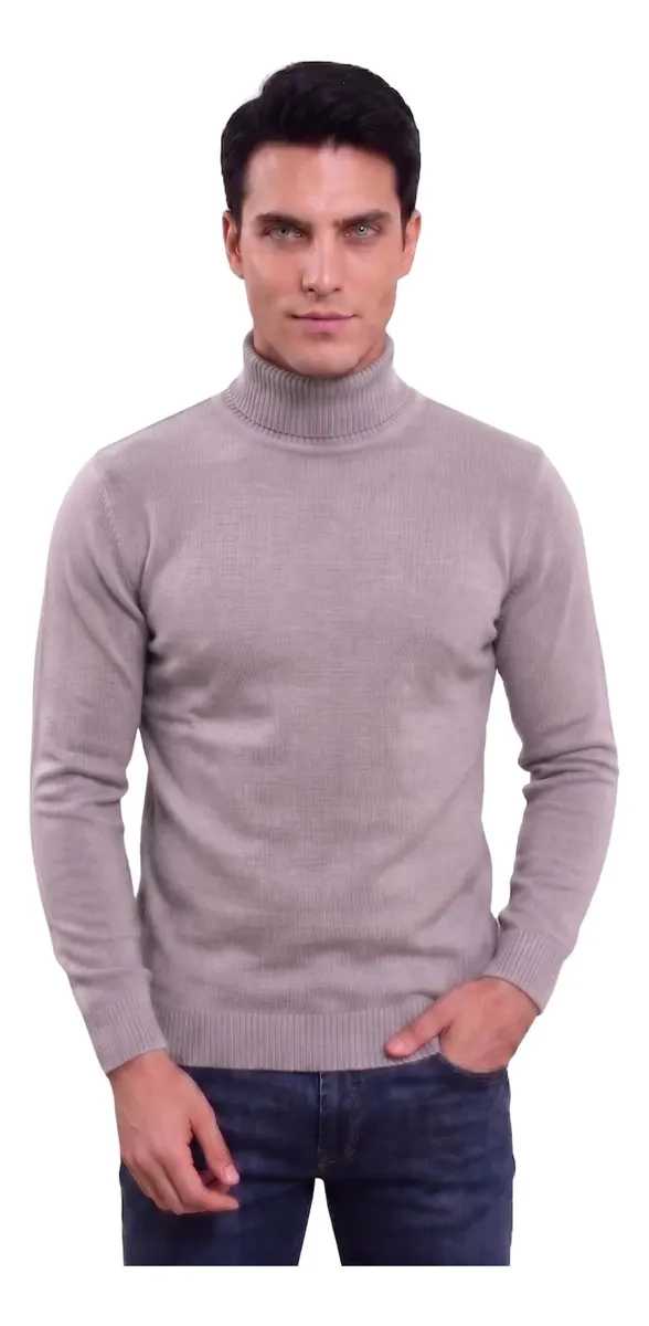 SWEATER TEJIDO HOMBRE CUELLO SUBIDO BEATLE 096 - 1