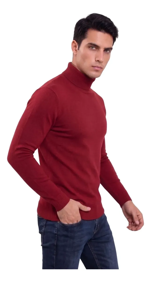 SWEATER TEJIDO HOMBRE CUELLO SUBIDO BEATLE 096 - 2