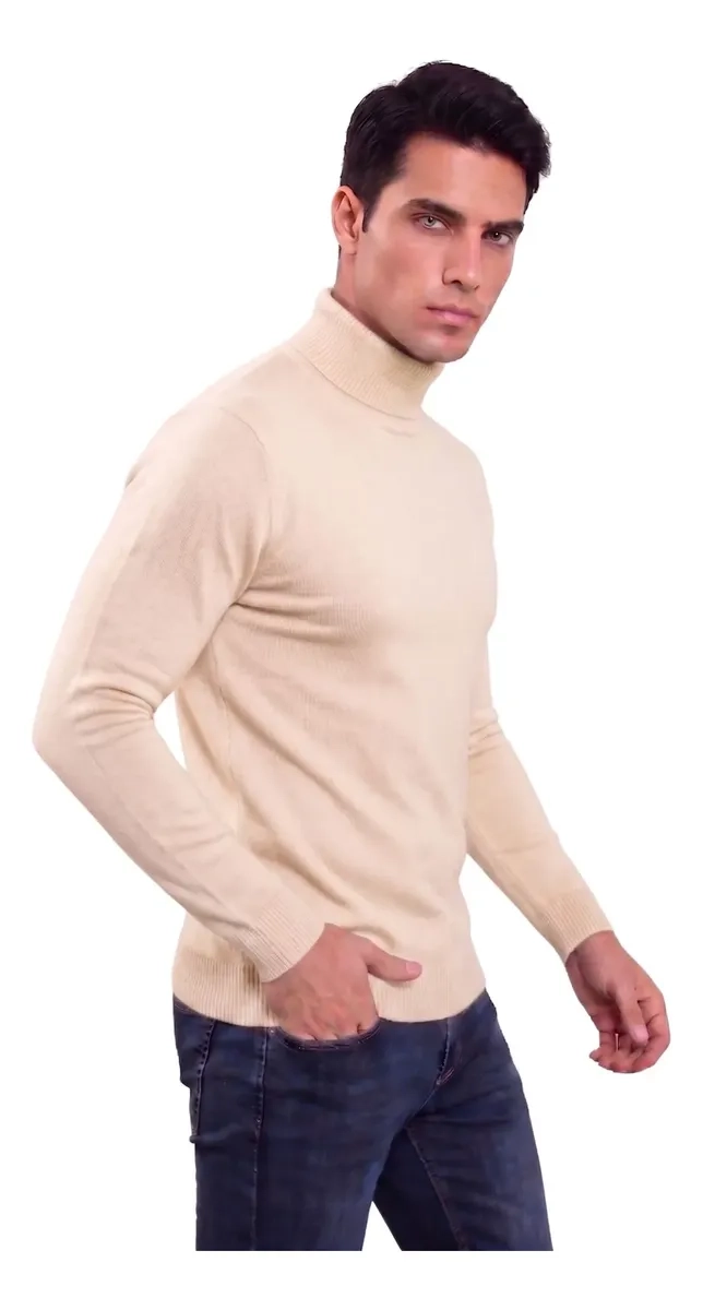 SWEATER TEJIDO HOMBRE CUELLO SUBIDO BEATLE 096 - 2