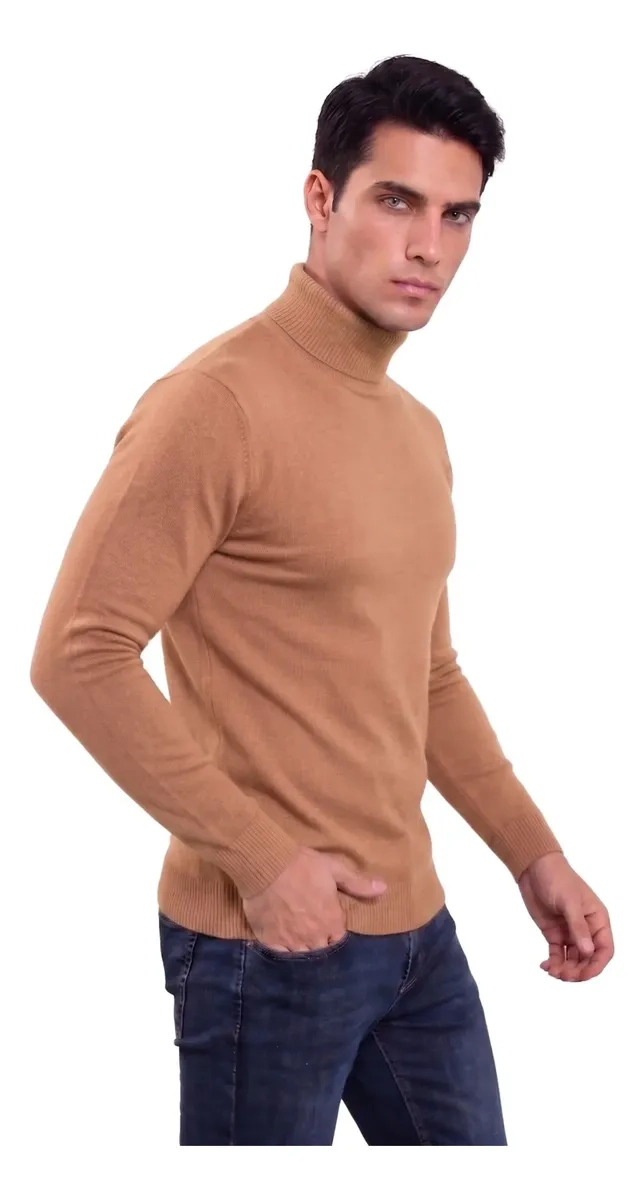 SWEATER TEJIDO HOMBRE CUELLO SUBIDO BEATLE 096 - 2