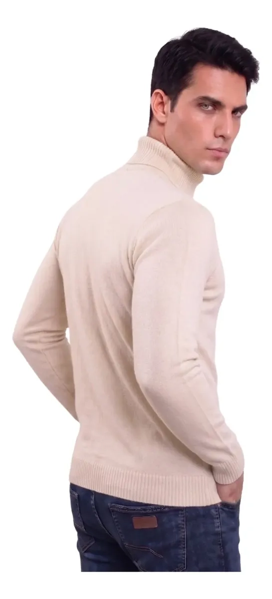 SWEATER TEJIDO HOMBRE CUELLO SUBIDO BEATLE 096 - 3