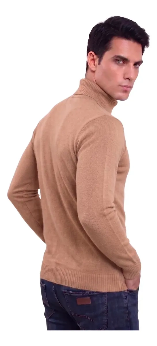 SWEATER TEJIDO HOMBRE CUELLO SUBIDO BEATLE 096 - 3