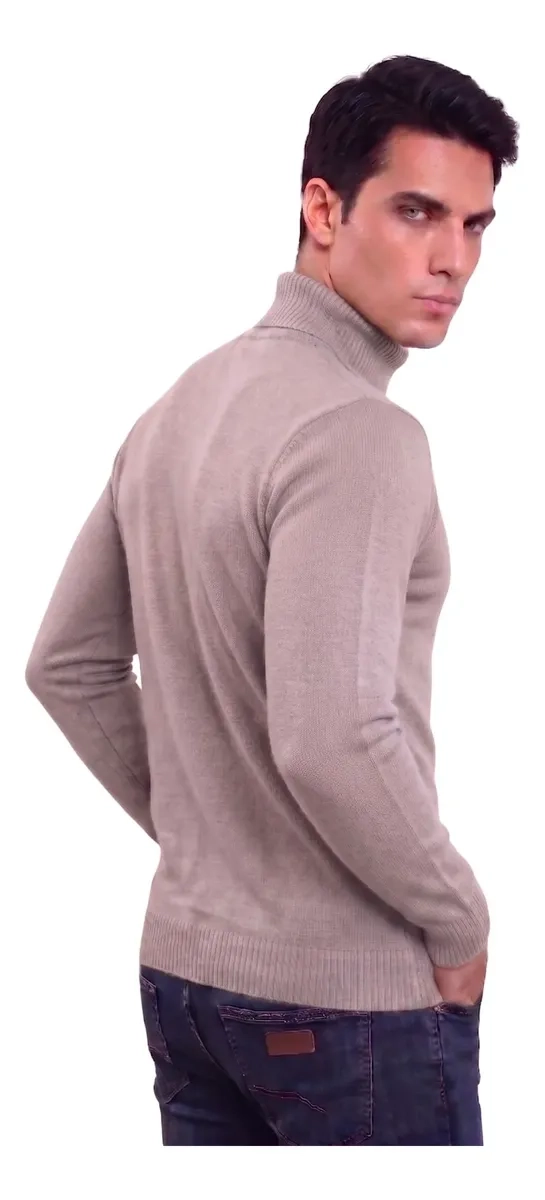SWEATER TEJIDO HOMBRE CUELLO SUBIDO BEATLE 096 - 3
