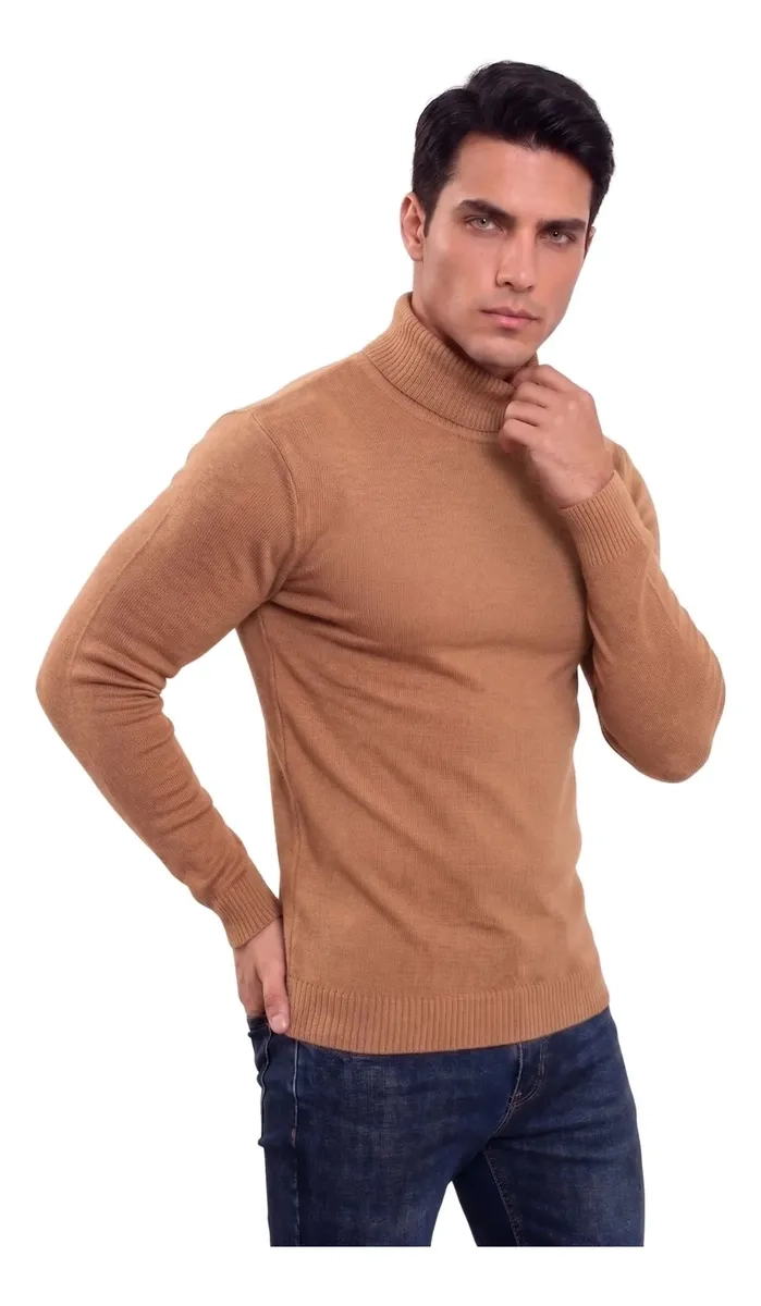 SWEATER TEJIDO HOMBRE CUELLO SUBIDO BEATLE 096 - 4