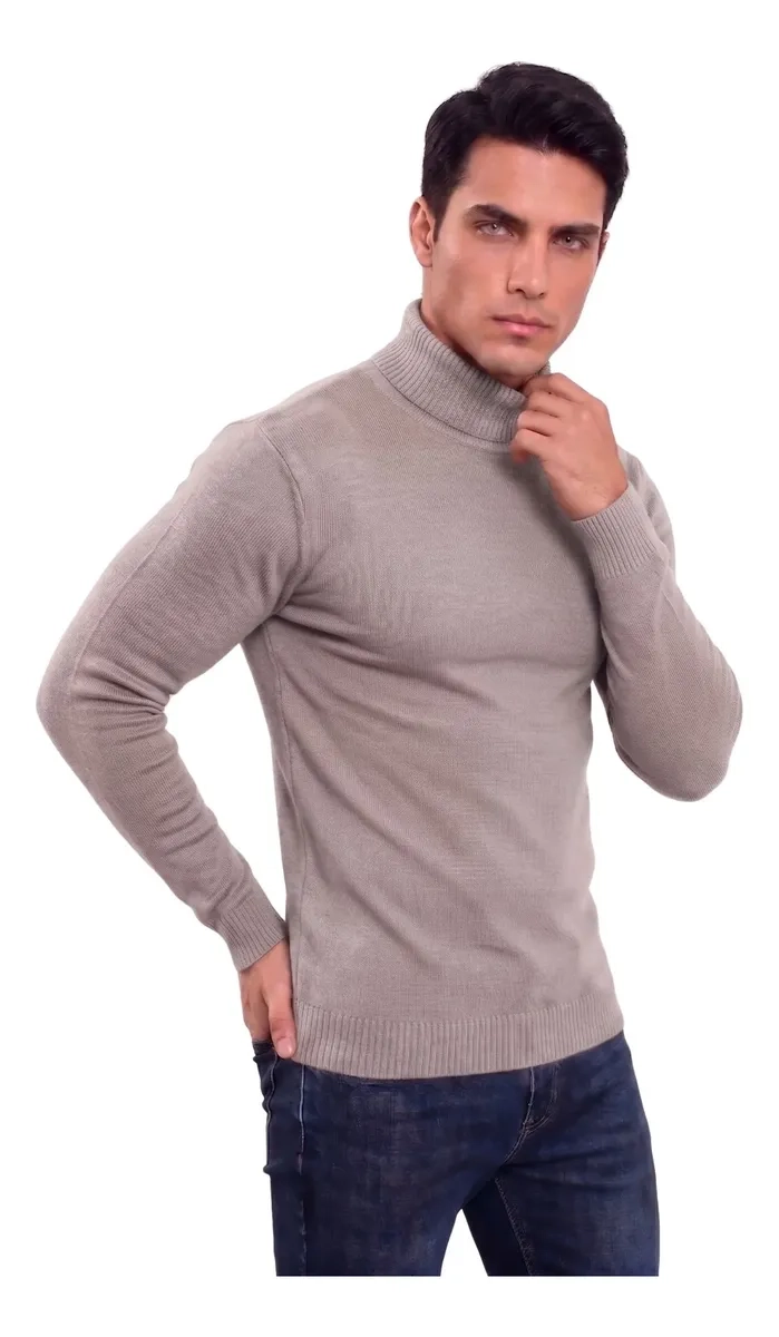 SWEATER TEJIDO HOMBRE CUELLO SUBIDO BEATLE 096 - 4