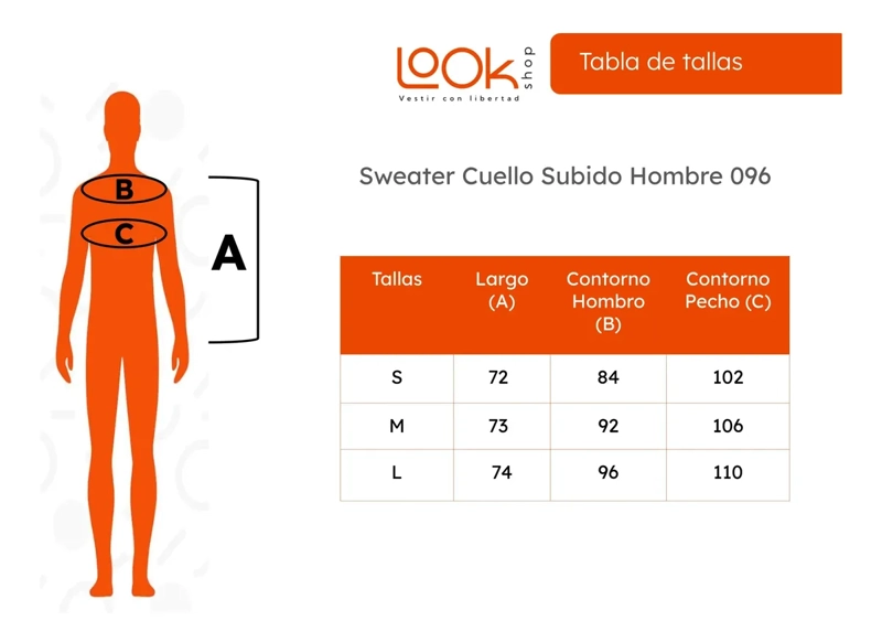SWEATER TEJIDO HOMBRE CUELLO SUBIDO BEATLE 096 - 5