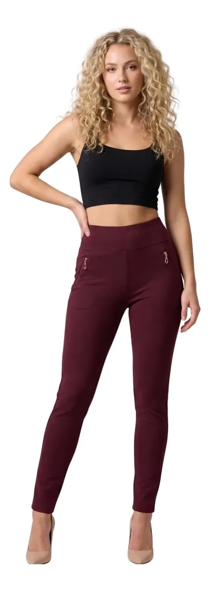 PANTALON CALZA FORRO PIEL. BOLSILLO CIERRE. M A XL. H1 - 1