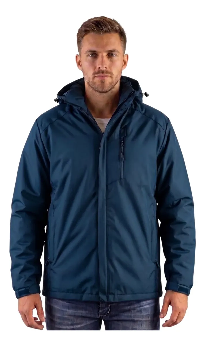 CHAQUETA HOMBRE PREMIUM EXCELENTE CALIDAD PARKA FORRO PIEL H302 - 1